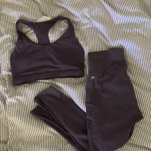 Fabletics Purple Workout Set